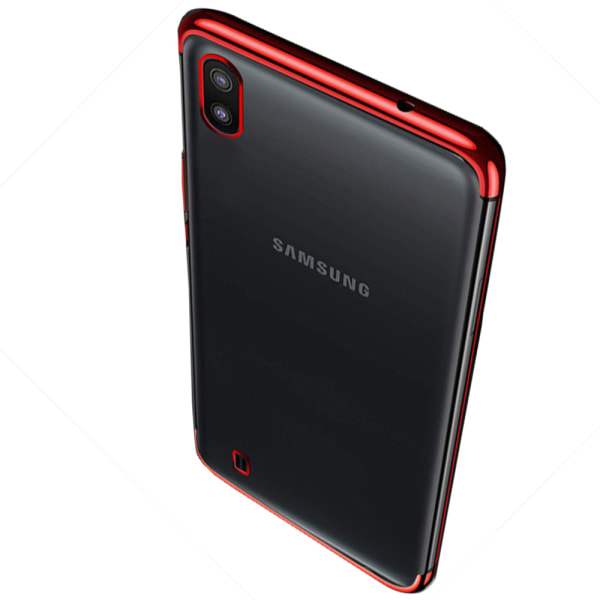 Samsung Galaxy A10 - Stødabsorberende silikonecover (FLOVEME) Röd