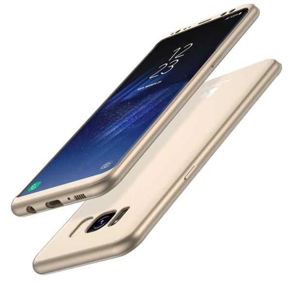 Praktiskt Skyddsfodral för Galaxy S7 edge (2 delar) Silver/Grå