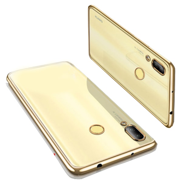 Elegant stødsikkert silikonecover - Huawei P Smart 2019 Guld