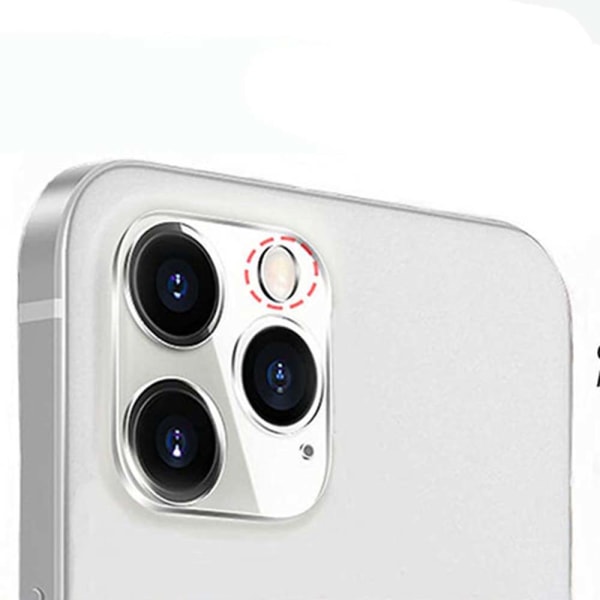 2-PACK iPhone 13 Pro Max HD -kameran linssin suojus Transparent/Genomskinlig