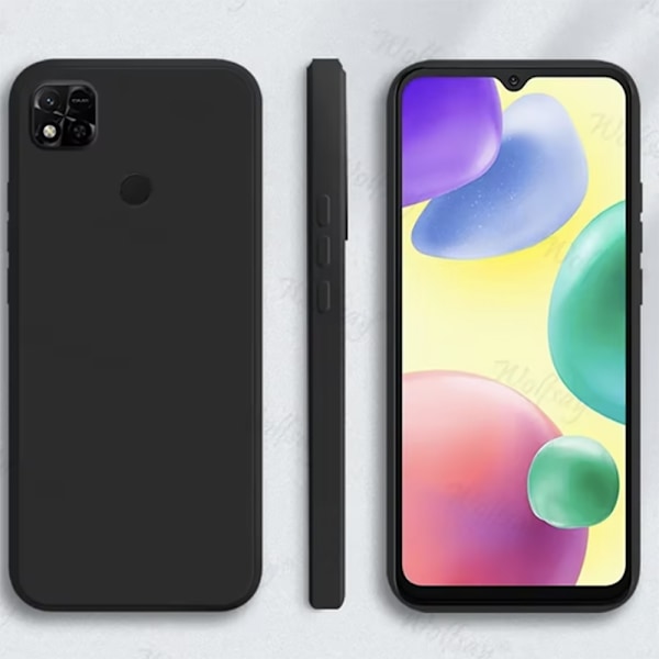 Redmi 10C NFC - Genomtänkt Mattbehandlat Skal Svart