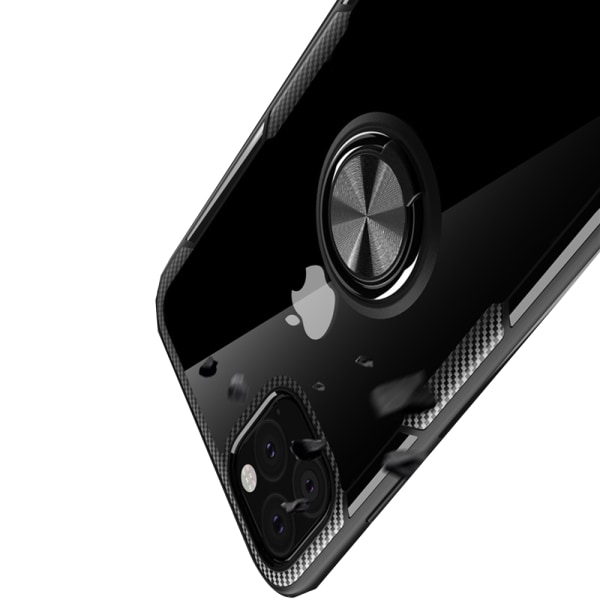 iPhone 11 - Iskuja vaimentava suojus rengaspidikkeellä Svart/Silver