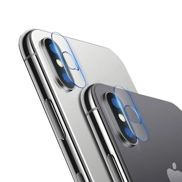 3-PACK iPhone X/XS Skärmskydd + Kameralinsskydd HD 0,3mm Transparent/Genomskinlig