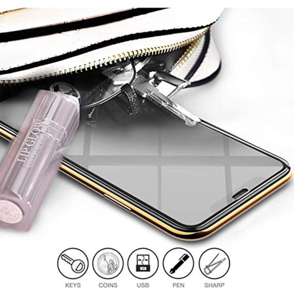 iPhone 16E Skärmskydd 2.5D Ram 9H HD-Clear Screen-Fit Svart