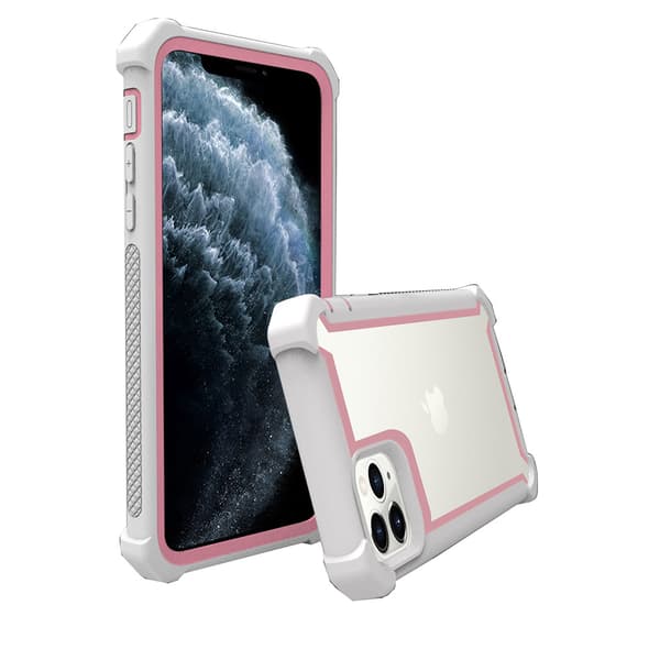 Skyddande Stilrent Skal - iPhone 11 Pro Max ROSA/VIT
