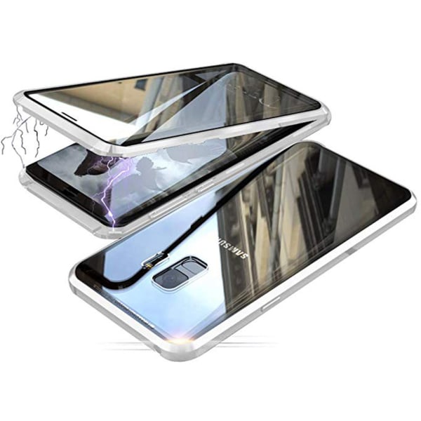 Samsung Galaxy S9 - Smart dobbeltsidig magnetisk deksel Silver