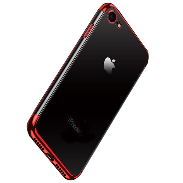 Stötdämpande Silikonskal av FLOVEME för iPhone 8 Svart