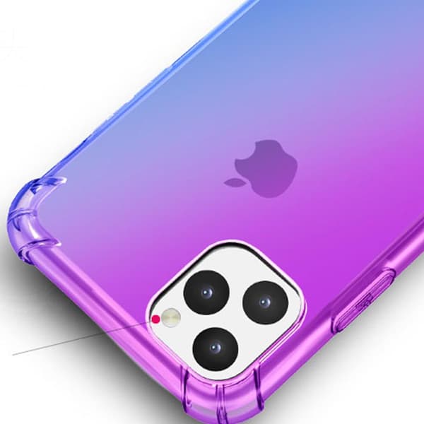 iPhone 13 Pro - Skyddande Silikonskal (FLOVEME) Blå/Rosa
