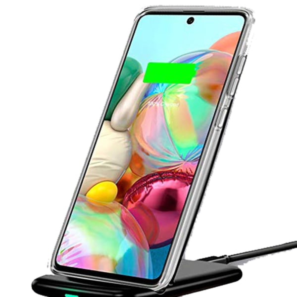 Samsung Galaxy A71 - Vankka Floveme-silikonikotelo Transparent/Genomskinlig