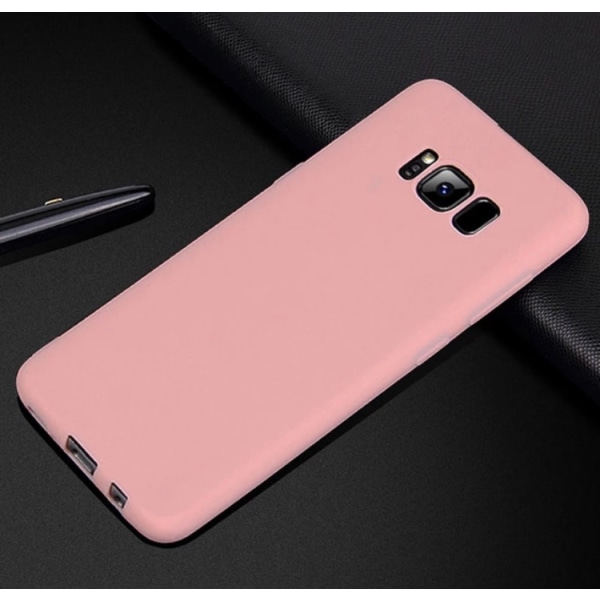 Samsung Galaxy S8 PLUS glatt silikondeksel (NKOBEE) Rosaröd Hot Pink