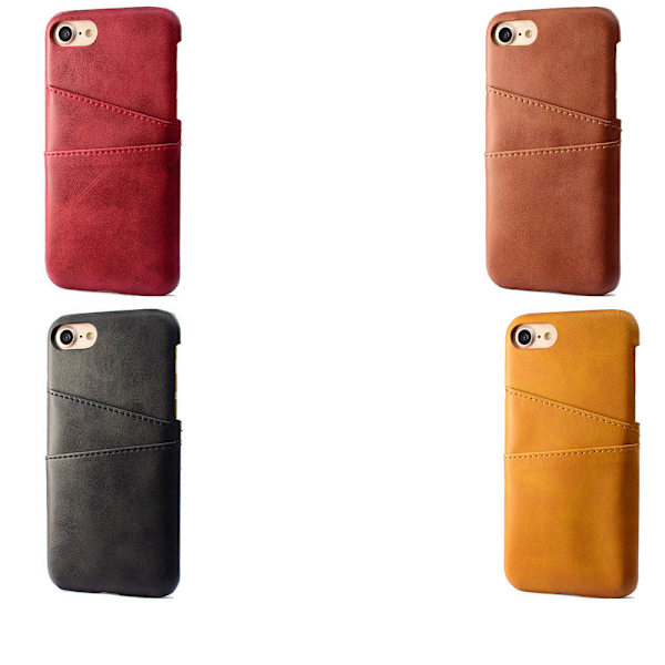 Exklusivt Skal med Korthållare i RETRO-Design för iPhone 7 Blå