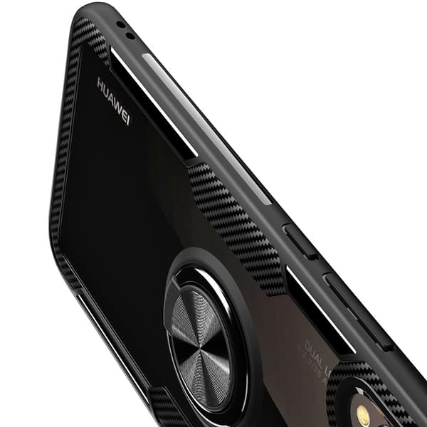 Huawei P20 Lite - Skal med Ringhållare Blå/Blå Blå/Blå