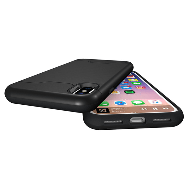 Elegant Smart Cover med kortrum - iPhone XS MAX Grön