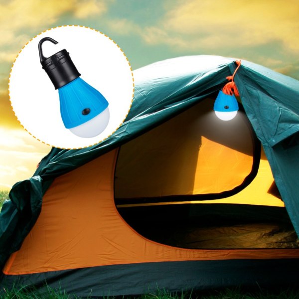 Praktiskt Portable Camping Lampa Ficklampa Blå