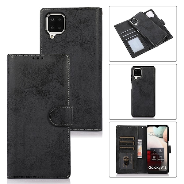 Samsung Galaxy A42 - Etui Plus Skal (2 i 1) med Tegnebog Svart