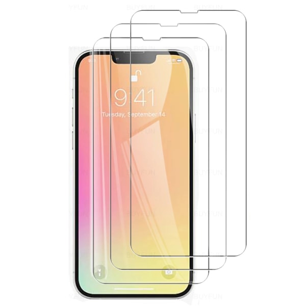 2-PAKK iPhone 14 Standard skjermbeskytter HD 0,3 mm Transparent