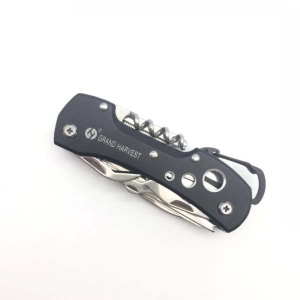 Praktisk lommekniv Multi-Tool Multi-Knife Army Knife Svart