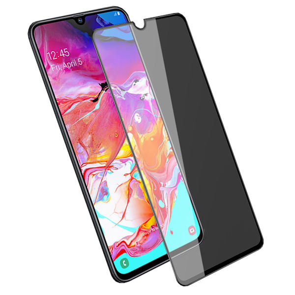 2-PACK Samsung Galaxy A70 Skärmskydd 2.5D HD 0,3mm Svart