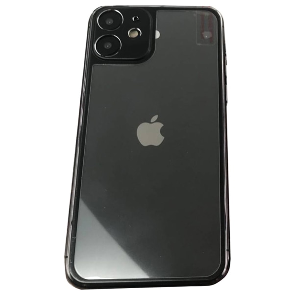 Bagside Skærmbeskytter iPhone 11 Aluminium + Titanium legeret metal Svart