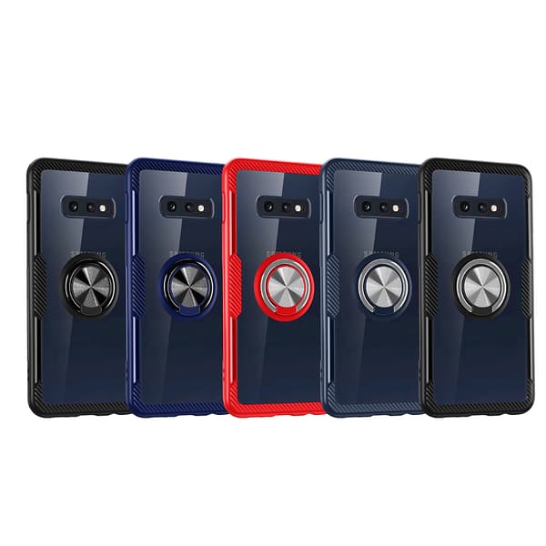 Skal med Ringhållare - Samsung Galaxy S10 Blå/Blå