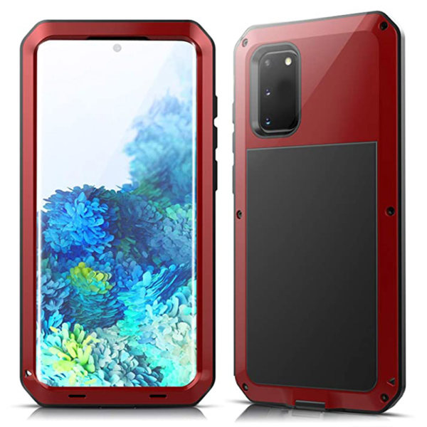 Samsung Galaxy S20 - Kraftfullt Skyddande Aluminium Skal Röd