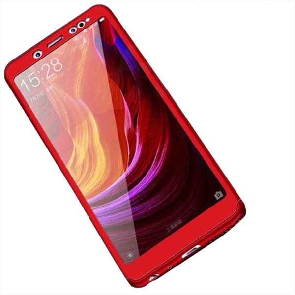 Huawei Y6 2019 - Kaksipuolinen suojakuori FLOVEME Röd