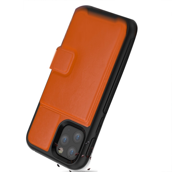 iPhone 11 Pro Max - Praktiskt Skyddsskal med Kortfack Orange Orange