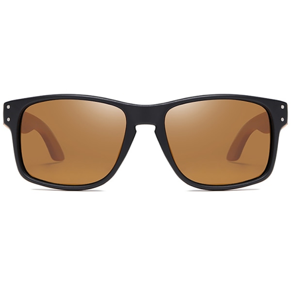UV-Skyddance solbriller med træstel Blå | Blå | Fyndiq