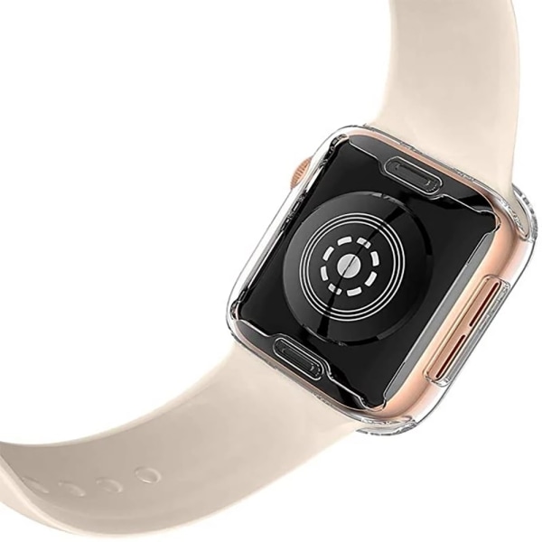 Beskyttende Apple Watch Ultra 49 mm silikonskall Genomskinlig