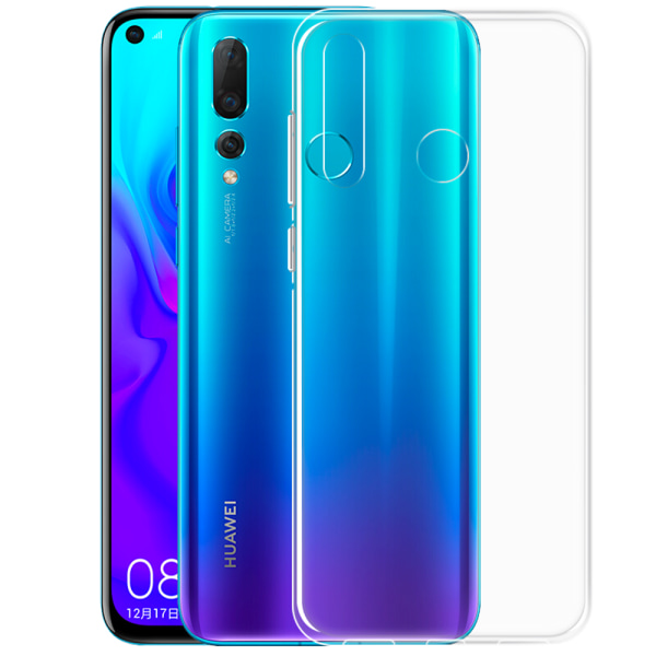 Huawei Honor 20 Lite - Beskyttende Floveme Silikone Cover Transparent/Genomskinlig