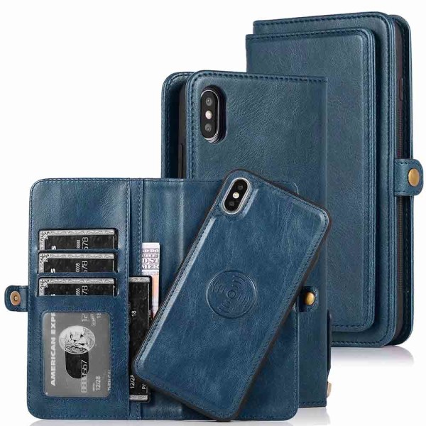 Plånboksfodral - iPhone XS Max Mörkblå
