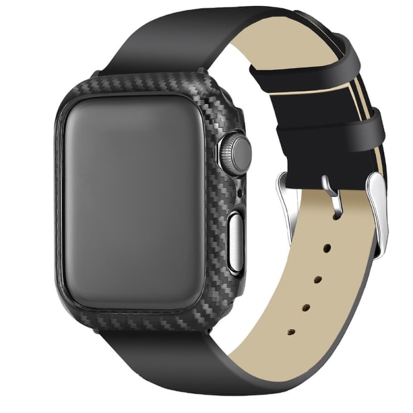 Stilrent Skyddsskal Karbonfiber - iWatch 1/2/3 Svart 42mm