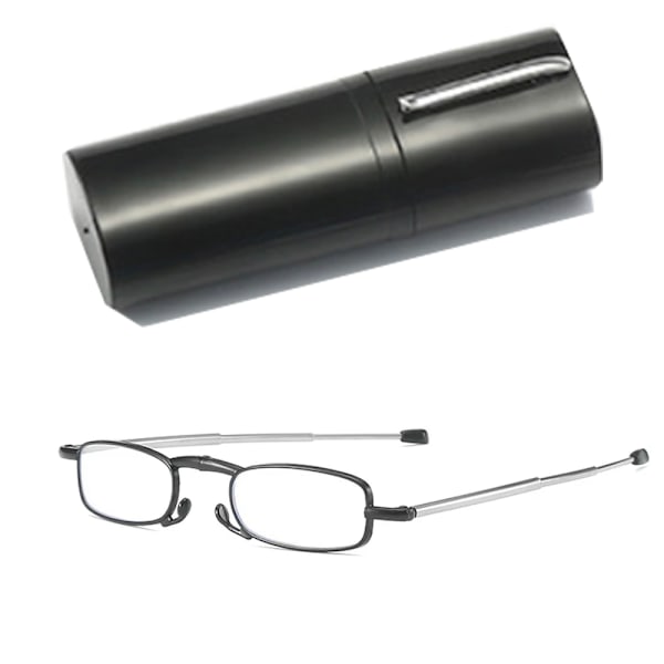 Hopfällbara Läsglasögon Unisex Black +2.0
