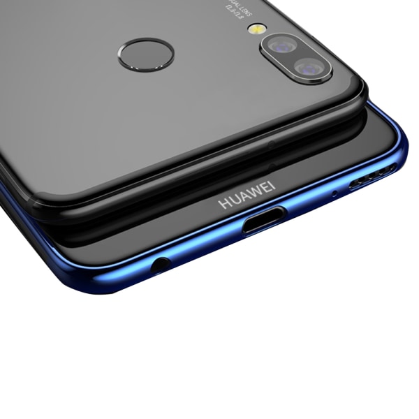 Tehokas suojakuori pehmeästä silikonista Huawei P20 Lite -puhelimelle Svart Svart