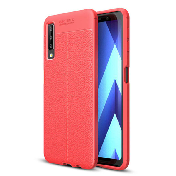 Stilig deksel fra AUTO FOCUS til Samsung Galaxy A7 2018 Röd