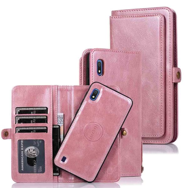 Plånboksfodral - Samsung Galaxy A10 Röd Röd