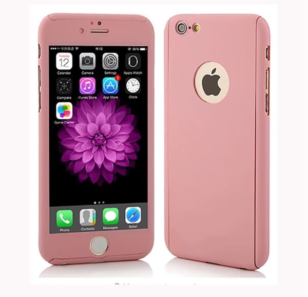 Praktiskt Skyddsfodral för iPhone 6/6S PLUS (Fram och bak) Grå