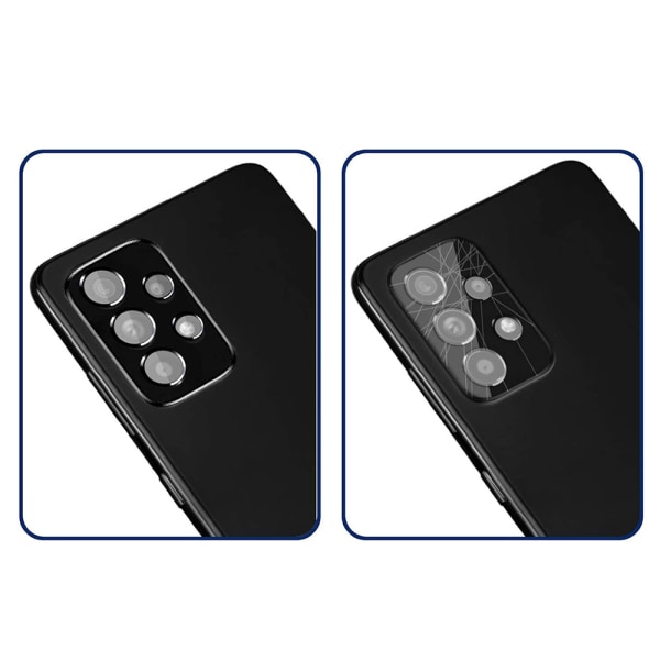 2-PAKKER Samsung Galaxy A53 5G kameralinsedeksel 2.5D HD-Clear Transparent