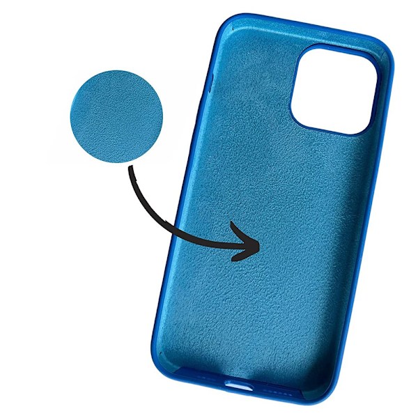 iPhone 13 Pro - Stilrent Skyddande FLOVEME Skal Mörkblå