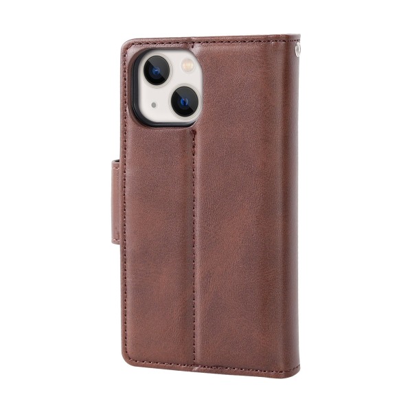 Stilrent 2-1 plånboksfodral för iPhone 15 plus Brun