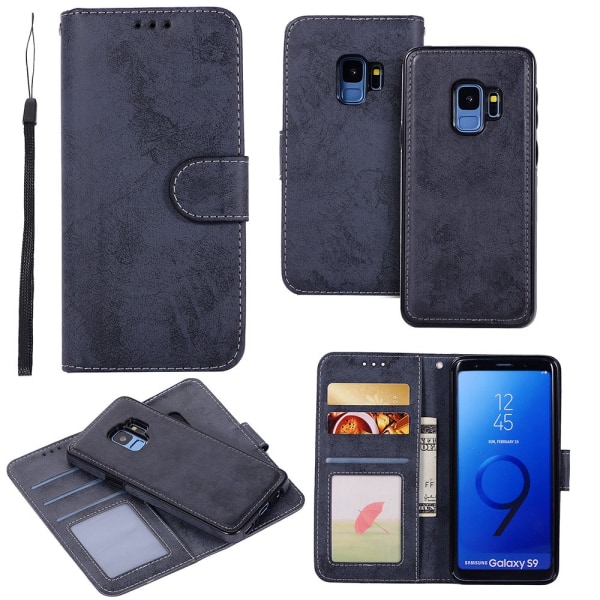Samsung Galaxy S9 - Etui med Smartfunktion (LEMAN) Svart