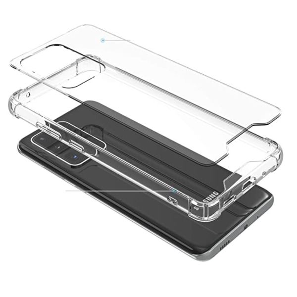 Samsung Galaxy S20 Ultra - Robust Stöttåligt Silikonskal Transparent/Genomskinlig