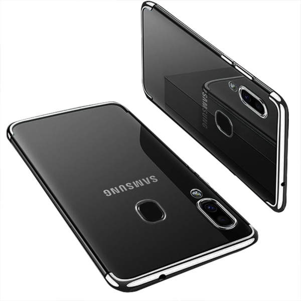 Glatt beskyttende silikondeksel - Samsung Galaxy A40 Blå