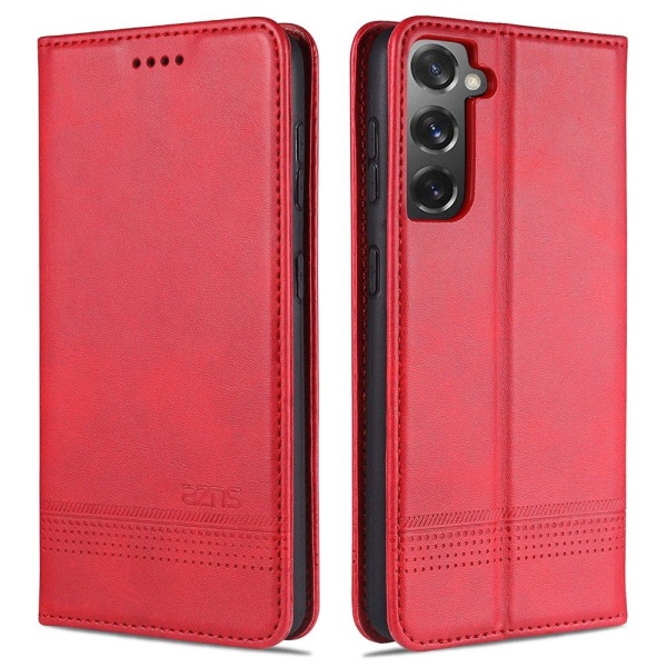 Samsung Galaxy S21 Plus - Stilfuldt Yazunshi Wallet Cover Röd