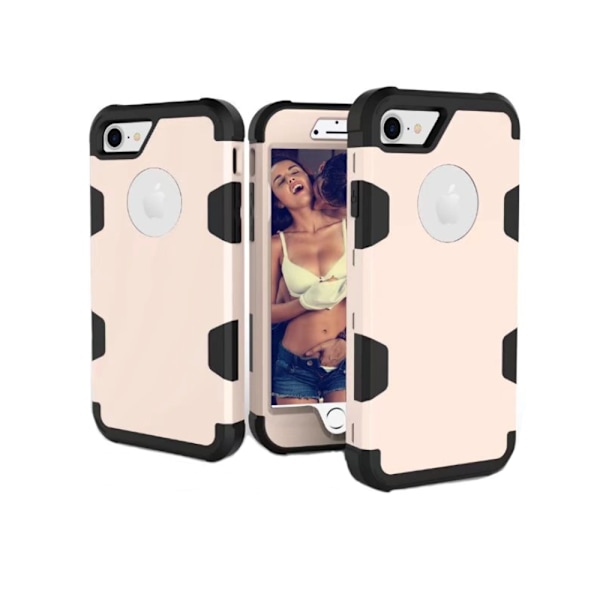Smart Flerlagers-Skal till iPhone 8 Rosa/Svart