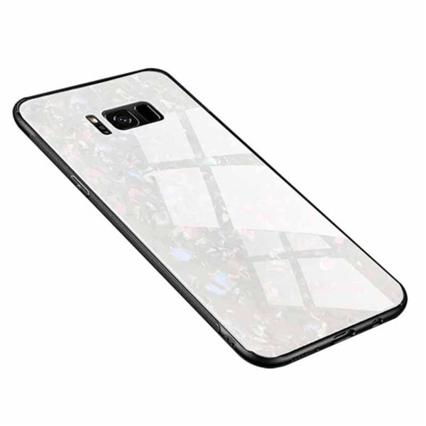 Stilig støtdempende deksel Marmor Design - Samsung Galaxy S8 Silver