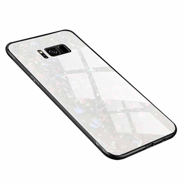 Stilrent Stötdämpande Skal Marmor Design - Samsung Galaxy S8 Silver