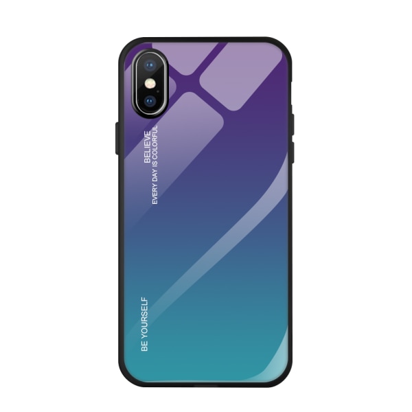 iPhone X/XS - Stilsäkert Skyddande Skal (GALAXY RAIN) 1