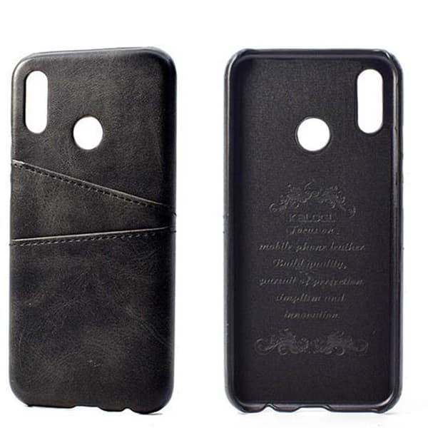 Samsung Galaxy A40 - Stilfuldt cover med kortrum Mörkblå