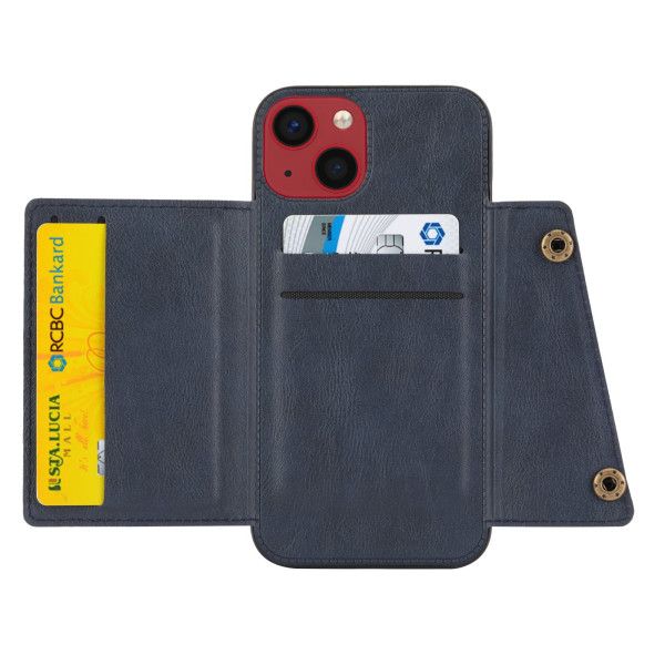 iPhone 14 Plus - Fleksibelt cover med kortholder FLOVEME Mörkblå